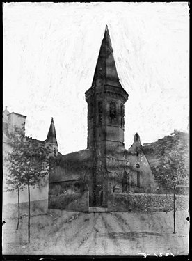 Vista de la torre del campanar de 1907.