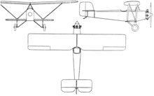 Canadian Vickers Vigil 3-view drawing from L'Air July 1,1927 Canadian Vickers Vigil 3-view L'Air July 1,1927.png