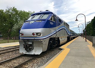 Candiac line AMT commuter railway line near Montréal, Québec, Canada