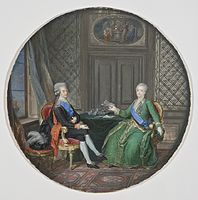 Catherine II with her cousin Gustav III of Sweden (Nationalmuseum Stockholm)
