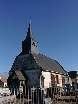 CauvervilleEnRoumois église. 
 JPG