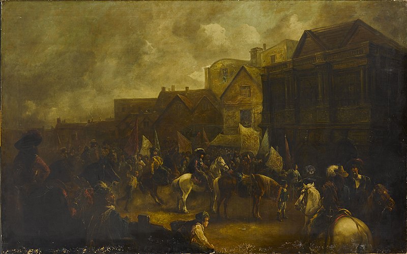 File:Cavalier Troops Mustering outside the Guildhall, Exeter.jpg