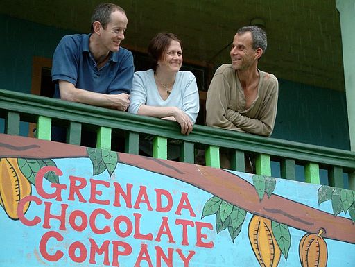 Chantal Coady, James Booth and Mott Green in Grenada