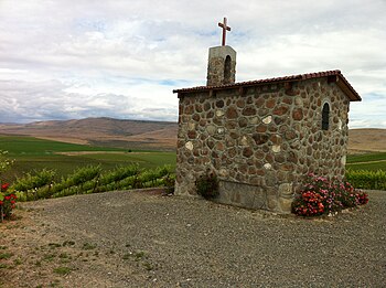 The Chapel and vineyards at Red Willow Vineyards in the Yakima Valley. Chapel and vineyards at Red Willow.jpg