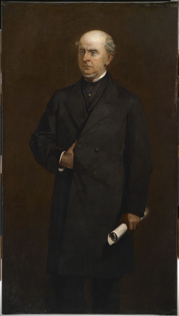 Portrait of Adams in 1867 by William Morris Hunt