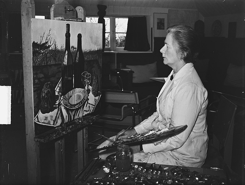 File:Charley Toorop wordt op 24 maart 60 jaar, Bestanddeelnr 904-4543.jpg