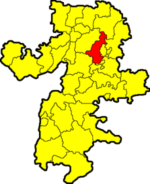 Distrito de Sosnovsky en el mapa