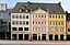 Chemnitz, a row of houses at the town square