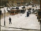 Childe Hassam, Fifth Avenue zimą, ok. 1892