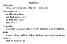 Information on Choynimni collected by A. L. Kroeber Choynimni Kroeber.png