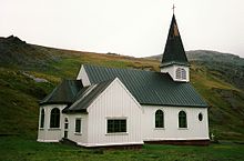 Die Kirche von Grytviken wurde 1913 als einzige Kirche auf der Insel erbaut.