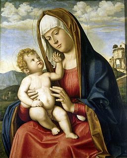 <i>Madonna and Child</i> (Cima, Paris) Painting by Cima da Conegliano in the Petit Palais