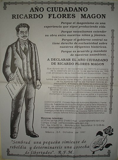 Citizen Year of Ricardo Flores Magón poster (1997)