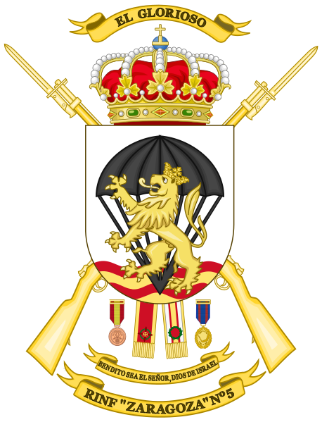 File:Coat of Arms of the 5th Infantry Regiment Zaragoza.svg