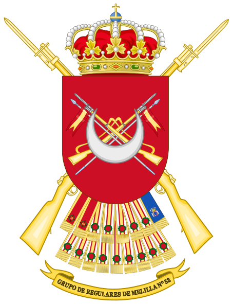 File:Coat of Arms of the of the 52nd Regulares Light Infantry Group.svg