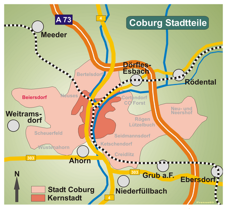 Coburg Stadtteil Beiersdorf