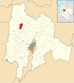 Location of the municipality and town of Gómez Plata in the Antioquia Department of Colombia