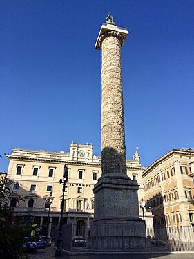 Column of Marcus Aurelius in Rome