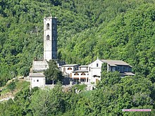 Gorfigliano. Il complesso monumentale del "Colle di Casa" che ospita il museo .