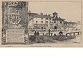 Conca di Via Arena in de 19e eeuw in een lithografie