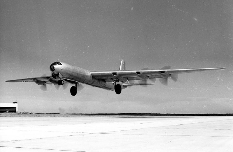 File:Convair XB-36 in flight just after takeoff or just before landing 061128-F-1234S-025.jpg