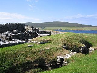 <span class="mw-page-title-main">Cobbie Row's Castle</span> Ruins of a 12th century castle on the island of Wyre, Orkney, Scotland