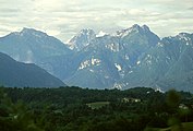 Blick vom Nevegal auf die Dolomiti Bellunesi