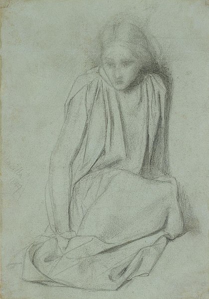 File:Dante Gabriel Rossetti, sketch for Ecce Ancilla Domini.jpg