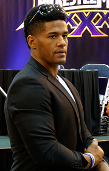 Darren Young at WWE's WrestleMania XXX Axxess on April 4, 2014. Darren Young April 2014.jpg