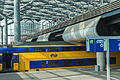 View into the interior of Central Station The Hague