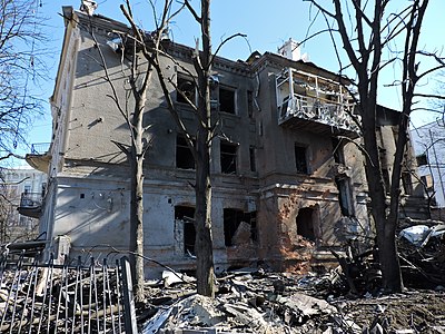 Destroyed house 25 Chernyshevska Street
