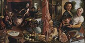 Pieter Aertsen, 1565-1575, The Fat Kitchen. An Allegory