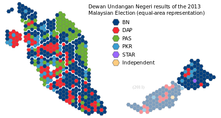 Keputusan pilihan raya umum Malaysia 2013 mengikut negeri