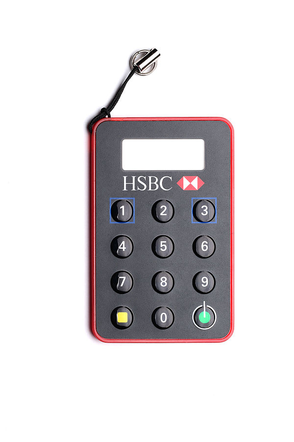 Asynchronous password token for HSBC online banking.