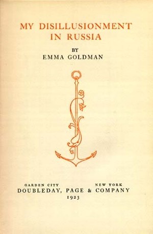 Mi Desilusión Con Rusia: Libro de Emma Goldman