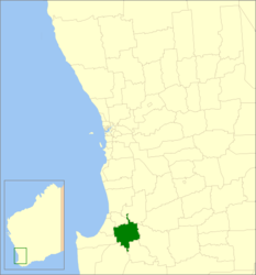Contea di Donnybrook-Balingup – Mappa