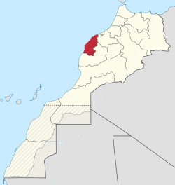 Расположение в Марокко