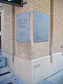 Plaques about the Old Volusia County Bank building