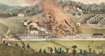 Duperly (1833) Destruction of the Roehampton Estate January 1832 during the Baptist War, Jamaica Grande révolte des esclaves de 1831