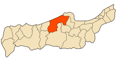 Dz - 42-22 - Cherchell - Wilaya de Tipaza map.svg