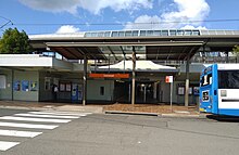 Eastwood Station after its 2007 reconstruction Eastwood railway station 20180422 01.jpg