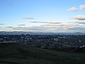 The Firth of Forth (where the river flows into the sea). The city in the foreground is Edinburgh