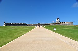 View of El Morro's entrance El morro from front.jpg