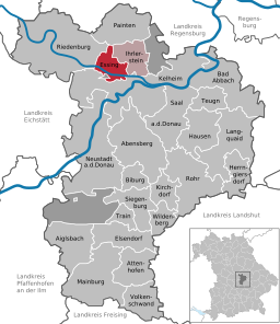 Läget för Essing i Landkreis Kelheim
