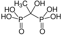 Structural formula of etidronic acid