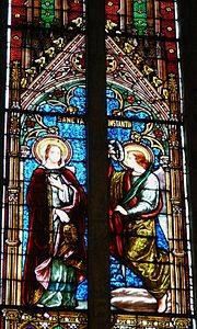 Excideuil église vitrail choeur (7) .JPG