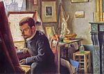 Félix Vallotton, 1887 - Félix Jasinski dans son atelier de gravure.jpg
