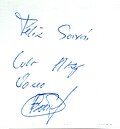 Félix Savón aláírása