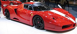 The Ferrari FXX at the European Motor Show 2006 in Brussels