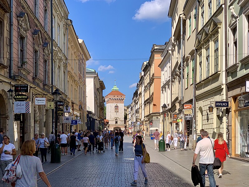 File:Floriańska Street in Kraków, Poland, September 2019.jpg